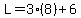 L+=+3%288%29%2B6