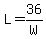 L+=+36%2FW