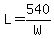 L+=+540%2FW