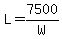 L+=+7500%2FW