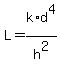 L+=+k%2Ad%5E4%2Fh%5E2