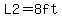 L2=8ft