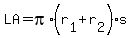 LA=pi%2A%28r%5B1%5D%2Br%5B2%5D%29s