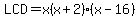 LCD=x%28x%2B2%29%28x-16%29