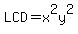 LCD+=+x%5E2y%5E2