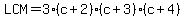 LCM=3%28c%2B2%29%28c%2B3%29%28c%2B4%29