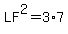 LF%5E2=3%2A7