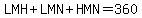 LMH%2BLMN%2BHMN=360