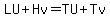 LU%2BHv=TU%2BTv