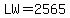 LW=2565