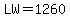 LW+=1260