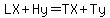 LX%2BHy=TX%2BTy