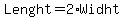 Lenght=2%2AWidht