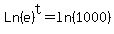 Ln%28e%29%5Et+=+ln%281000%29