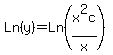 Ln%28y%29=Ln%28x%5E2c%2Fx%29
