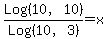 Log%2810%2C10%29%2FLog%2810%2C3%29+=+x