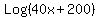 Log%2840x%2B200%29