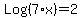 Log%287%2Ax%29+=+2
