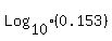 Log%5B10%5D%280.153%29