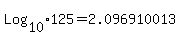 Log%5B10%5D125+=+2.096910013