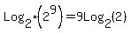 Log%5B2%5D%282%5E9%29+=+9Log%5B2%5D%282%29