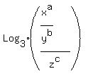 Log%5B3%5D%28%28x%5Ea%2Fy%5Eb%29%2Fz%5Ec%29