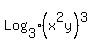 Log%5B3%5D%28x%5E2y%29%5E3