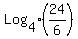 Log%5B4%5D%2824%2F6%29