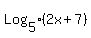 Log%5B5%5D%282x%2B7%29