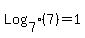 Log%5B7%5D%287%29+=+1