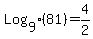 Log%5B9%5D%2881%29+=+4%2F2
