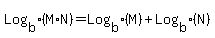 Log%5Bb%5D%28M%2AN%29+=+Log%5Bb%5D%28M%29%2BLog%5Bb%5D%28N%29