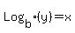 Log%5Bb%5D%28y%29+=+x