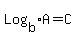 Log%5Bb%5DA+=+C