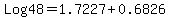 Log48+=+1.7227+%2B+0.6826