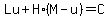Lu%2BH%2A%28M-u%29=C