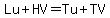 Lu%2BHV=Tu%2BTV
