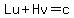 Lu%2BHv=c