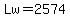 Lw=2574