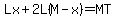 Lx%2B2L%28M-x%29=MT