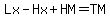 Lx-Hx%2BHM=TM