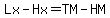 Lx-Hx=TM-HM