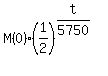 M%280%29%2A%281%2F2%29%5E%28t%2F5750%29