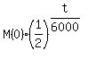 M%280%29%2A%281%2F2%29%5E%28t%2F6000%29