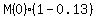 M%280%29%2A%281-0.13%29