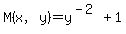 M%28x%2Cy%29=y%5E%28-2%29%2B1