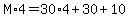 M%2A4=30%2A4%2B30%2B10