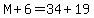 M%2B6=34%2B19