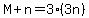 M%2Bn=3%283n%29
