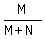 M%2F%28M%2BN%29